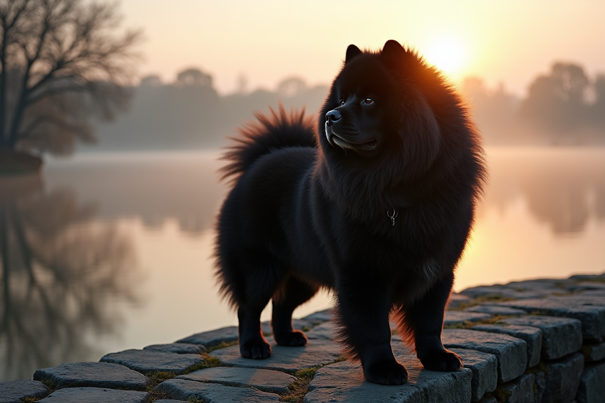 chow-chow noir